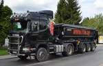SCANIA G410 Sattelkipper der Fa.BTW am 11.08.14 Berlin-Blankenburg.