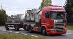 Zimmermann Entsorgung GmbH & Co. KG mit einem SCANIA Tanklaster + Tankhänger am 01.10.25 Höhe Bahnübergang Rodleben.