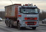 VOLVO FH16 Abrollkipper der Fa.K.