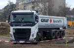 VOLVO FH 480 Sattelkipper für GRAF BAUSTOFFE am 26.01.15 Berlin-Moabit.
