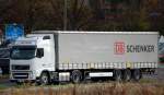 VOLVO FH 480 der Sped DINOTRANS Sattelzug mit DB /SCHENKER Auflieger am 05.11.13 Berlin Marzahn