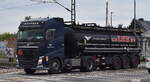 VERVAEKE GOUPE (Belgien) mit einem deutschen Tank-Sattelzug mit VOLVO FH Zugmaschine, Tankinhalt lt.