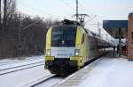 MRCE Dispolok ES 64 U2-011 f�r ODEG mit dem RE4 Richtung Berlin Hbf.(tief), 12.12.12 Bhf.