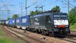ERSR Poznan-Shuttle mit 189-211/ES 64 F4-211 am 03.06.15 Durchfahrt Bhf.