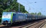 PKP Cargo EU45-805/189-805 mit Ganzzug Schüttgutwagen am 17.07.15 Berlin Hirschgarten.