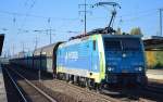 PKP Cargo mit EU45-205/189-205 und Ganzzug Schüttgutwagen am 12.10.15 Bhf.