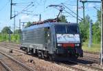 MRCE Dispolok 189-113/ES 64 F4-113 (91 80 6189 113-4 D-DISPO, Siemens Bj.2009) für LTE am 20.07.15 Bhf.