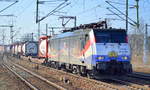 ERSR Poznan-Shuttle mit der MRCE E 189-213/ ES 64 F4-213 am 16.02.17 Bf.