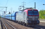 PKP Cargo mit EU46-501/193-501 und Schüttgutwagenzug am 15.09.16 Bf.
