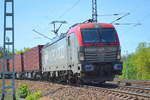 PKP Cargo mit EU46-508/193-508 mit Containerzug am 17.05.17 Berlin-Wuhlheide.