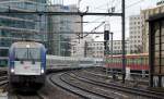 Bereitstellung EC 45 (Berlin Warschau Express) mit IC PKP Lok 5 370 005 bei der Durchfahrt Bhf.