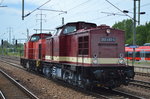 WFL Lok 24/202 483-4 + Lok 25/203 112-8 am 23.07.16 Durchfahrt Bf.