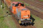 hvle V160.3 (203 105-2) rangierte am 10.09.12 in Elstal beim RLCW und stellte einen �berf�hrungszug zusammen um zwei DB Talent 2 Triebz�ge (442 780 + 442 ???) dann anschlie�end von Elstal aus zu