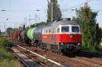East-West Railways 232 409-3 mit Kesselwagenzug am 04.06.13 Berlin-Karow.