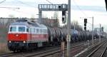 EWR 232 189-1 mit Kesselwagenzug Richtung Schwedt am 13.01.15 Berlin-Pankow.