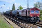 HGK/RHC DE 62 (266 062-9) mit Kesselwagenzug am 29.04.15 Berlin-Karow.
