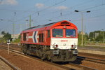 RHC/HGK DE672 (266 072-8) am 13.09.16 Durchfahrt Bf.
