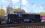 Seit längerem sichtete ich heute einmal wieder die schwarze MaK G 1206 5001508, die für DB tätig ist.