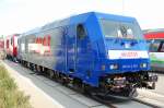 Demn�chst f�r die polnische Privatfirma LOTOS im Einsatz eine fabrikneue Bombardier 285&acute;er, auf der InnoTrans als 285 121 D-BTK ausgestellt, seitlich schon die polnische Registrierung 92 51 ???