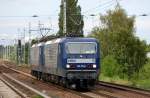 Doppeltraktion mit RBH 111/143 911-6 (91 80 6143 911-6 D-RBH) + RBH 109/143 936-3 (91 80 6143 936-3 D-RBH) am 11.07.12 Berlin-Karow.