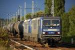 RBH Doppeltraktion mit 120/143 079-2 + 109/143 936-3 mit Kesselwagenzug am 20.08.13 Berlin-Karow.
