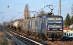 RBH 115/143 068-5 + 125/143 908-2 mit Kesselwagenzug am 26.03.14 Berlin-Karow.
