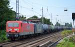 Doppeltraktion RBH 127/143 040-4 + 118/143 028-9 mit Kesselwagenzug Richtung Schwedt am 06.08.14 Berlin-Karow.