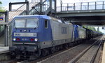 RBH Doppeltraktion 131/143 305-1 + 127/143 040-4 mit Kesselwagenzug (leer) Richtung Stendell am 21.06.16 Berlin-Hohenschönhausen.