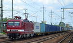 DeltaRail mit 243 559-2 (143 559-3) und Containerzug am 28.06.17 Bf.
