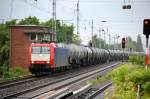 Captrain Lok 185-CL 003 (91 80 6185 503-0 D-CTD) mit Kesselwagenzug Richtung Bernau, 28.05.13 Berlin-Karow.