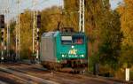 ATC Mietlok f�r Captrain t�tig 185-CL 006 (185 506-3) Richtung Karower Kreuz Berlin, 22.10.13