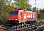 HGK/RHC 2056/185 588-1 überrschend an einem fast güterzugfreiem Nachmittag in Berlin-Karow kurz vor Ostern noch unterwegs Richtung Bernau (Schwedt?), 19.04.14 Berlin-Karow.