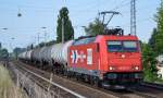 RHC 2055/185 587-3 mit Kesselwagenzug am 10.06.14 Berlin-Karow.
