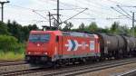 RHC 2055/185 587-3 mit Kesselwagenzug Richtung Schwedt am 16.07.14 Berlin-Blankenburg.