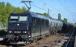 LEG mit MRCE 185 546-9 und Kesselwagenzug (leer) Richtung Stendell am 01.06.17 Bf.