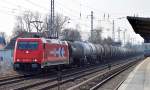 RHC 2063/185 605-3 mit Kesselwagenzug am 17.03.15 Berlin-Karow.