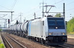 HSL mit der Railpool Mietlok 185 689-7 und einem Kesselwagenzug am 14.09.16 Bf.