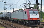 Aktuell jetzt wohl auch bei uns im Nordosten häufiger zu sichten, diese seit erst wenigen Tagen neu an HSL vermietete Ex-Crossrail Lok 185 600-4 [NVR-Number: 91 80 6185 600-4 D-XRAIL, Bombardier