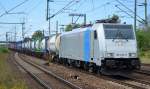 RTBC mit Railpoollok 186 425-5 und Containerzug am 08.09.15 Bhf.
