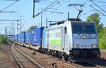 RTBC mit der Railpool Lok 186 421-4 und Containerzug am 08.09.16 Bf.