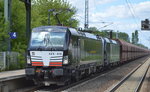 DB Schenker Erzzug mit X4 E - 616 + X4 E - 610 am 07.07.16 Durchfahrt Bf.