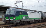 Wohl nun tatsächlich Regelleistung im Nordosten, diesmal die ELL Vectron 193 243-3 [NVR-Number: 91 80 6193 243-3 D-ELOC, Siemens Bj.2015]für die WLC aus Österreich mit Kesselwagenzug
