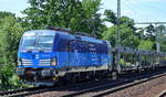 CD Cargo mit der Vectron 383 001-5 und PKW-Transportzug (leer) Richtung Tschechien am 31.07.17 Dresden-Strehlen.