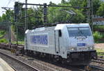 METRANS/HHLA 386 007-9 mit Containerzug am 20.06.17 Bf.
