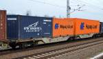 Glenk-Containertragwagen vom Einsteller AAEC mit der Nr.