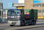 MB ACTROS 2530 Absetzkipper der Recyclingfirma ALBA, 25.11.11 Berlin-Putlitzbr�cke.