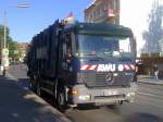 AWU der Ableger von ALBA mit einem MB ACTROS 2531 M�llentsorgungsfahrzeug am 11.06.12 Berlin-Niedersch�nhausen.