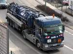 MB ACTROS 1841 mit Tankauflieger zur Abwasserabfuhr lt Gefahrstofftafel umweltgef�hrdende fl�ssige Stoffe der Fa.