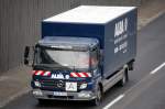 MB ATEGO 816 Kastenaufbau Entsorgungs-LKW der Recycling-Firma ALBA, 08.09.10 Berliner Stadtautobahn H�he Knobelsdorffstr.