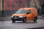 Ein VW Caddy der Berliner Stadtreinigung mit de Aufschrift BSR Scout, 26.01.11 Berlin-Putlitzbr�cke.